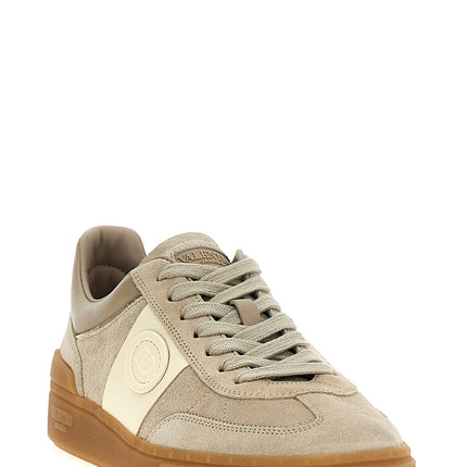 Valentino Garavani Beige Calfskin Low Top Sneakers