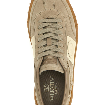 Valentino Garavani Beige Calfskin Low Top Sneakers