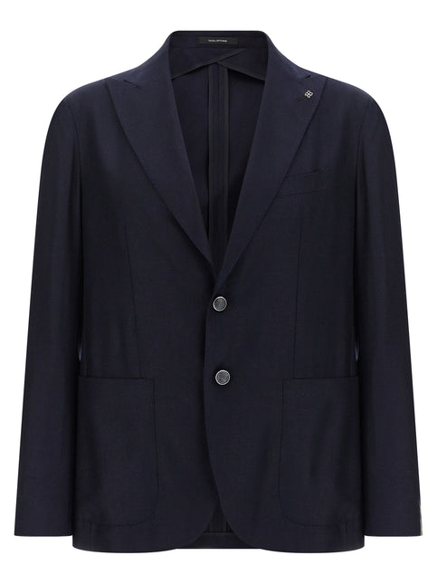 Tagliatore Blue Silk Blazer