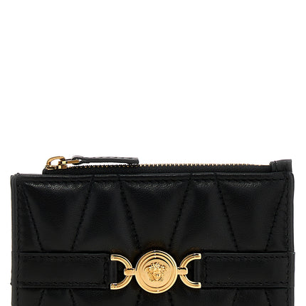 Versace Black Lamb Leather Cardholder