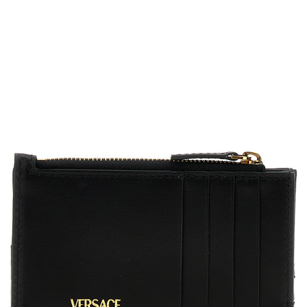 Versace Black Lamb Leather Cardholder
