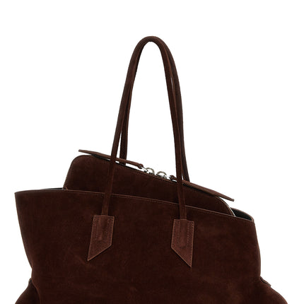 The Attico Brown Calfskin Shoulder Bag
