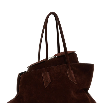The Attico Brown Calfskin Shoulder Bag