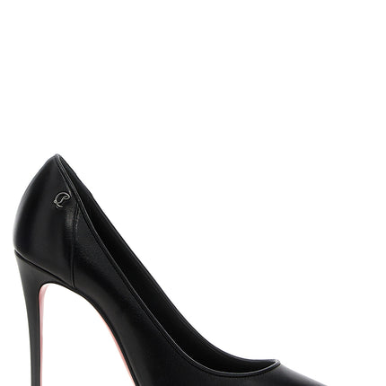 Christian Louboutin Black Napa Leather / Calf Bos Taurus High Heel Pumps