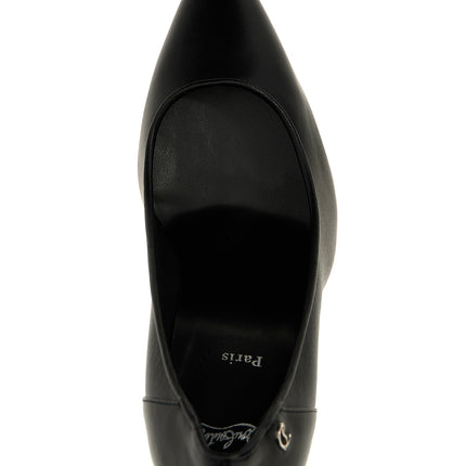 Christian Louboutin Black Napa Leather / Calf Bos Taurus High Heel Pumps