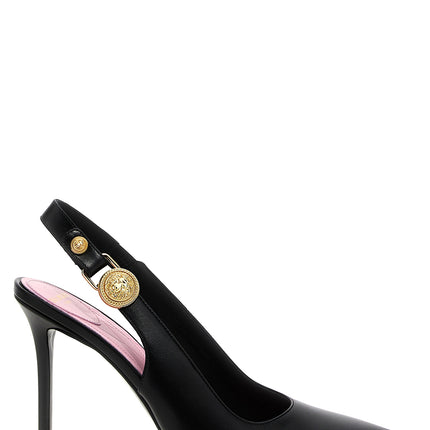 Balmain Black Calfskin High Heel Pumps