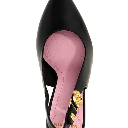 Balmain Black Calfskin High Heel Pumps