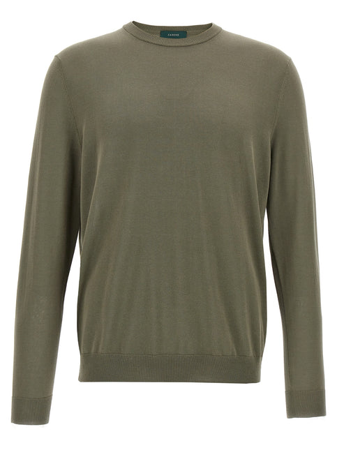 ZANONE Bicolor Cotton Cardigan