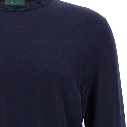ZANONE Blue Cotton Cardigan