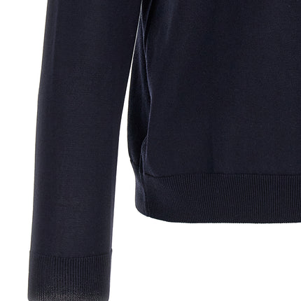 ZANONE Blue Cotton Cardigan