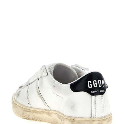 Golden Goose Blue Cowhide Low Top Sneakers