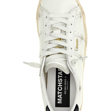 Golden Goose Blue Cowhide Low Top Sneakers