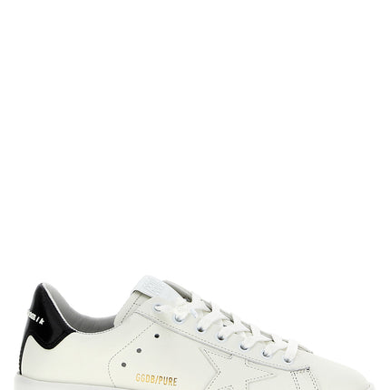 Golden Goose Black Cowhide Low Top Sneakers