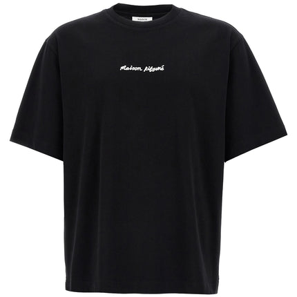 Maison Kitsuné Black Cotton T-Shirt