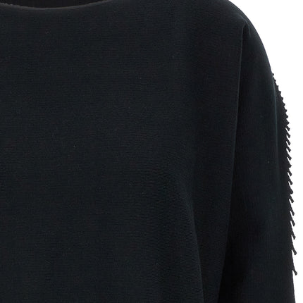 Issey Miyake Black Cotton Cardigan
