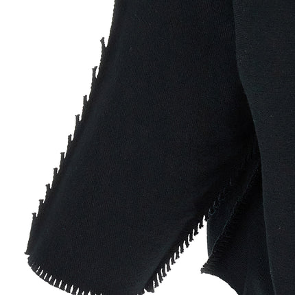 Issey Miyake Black Cotton Cardigan