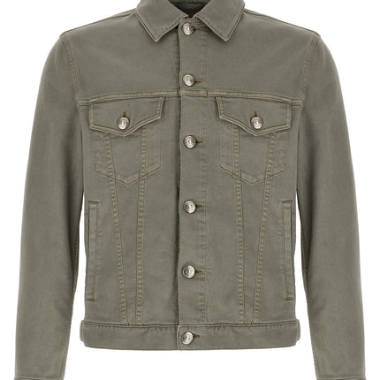 Brunello Cucinelli Gray Cotton Denim Jacket
