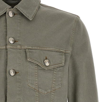 Brunello Cucinelli Gray Cotton Denim Jacket