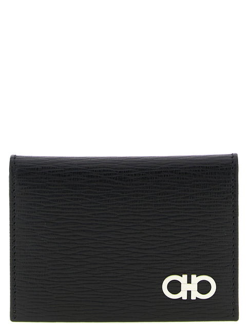 Ferragamo Black Calfskin Cardholder