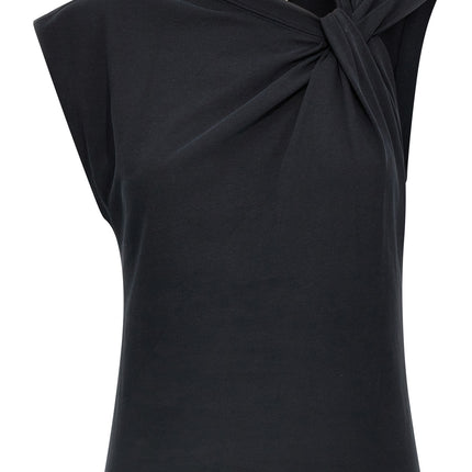 Isabel Marant Black Cotton Sleeveles T-Shirt
