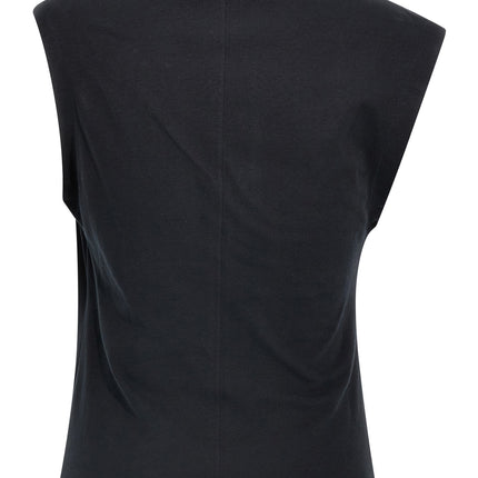 Isabel Marant Black Cotton Sleeveles T-Shirt