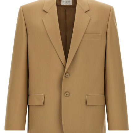 Saint Laurent Beige Wool Blazer