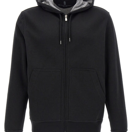Brunello Cucinelli Black Cotton Sweatshirt