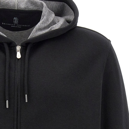Brunello Cucinelli Black Cotton Sweatshirt
