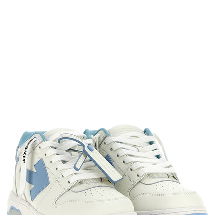 Off-White Blue Bovine Leather Low Top Sneakers