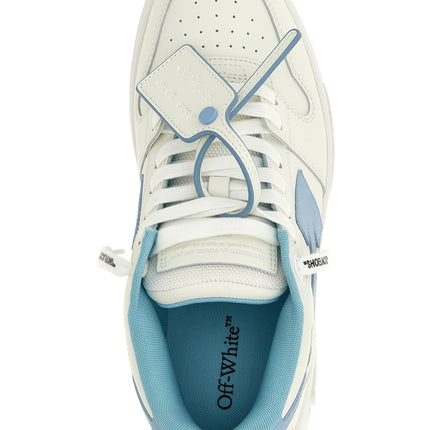Off-White Blue Bovine Leather Low Top Sneakers