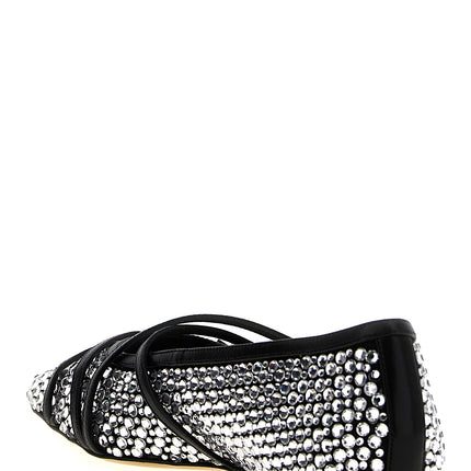 MACH & MACH Black Polyamide Ballet Flats