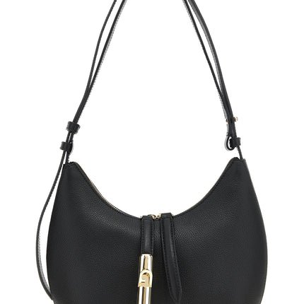 Furla Black Leather Shoulder Bag