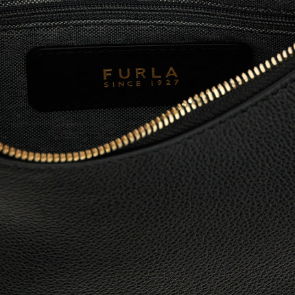 Furla Black Leather Shoulder Bag