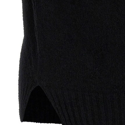 MA'RY'YA Black Cotton Polo Shirt