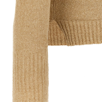 MA'RY'YA Beige Cotton Polo Shirt