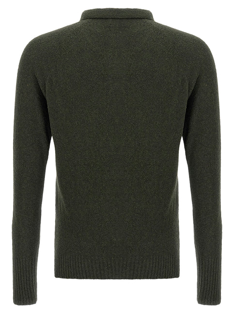 MA'RY'YA Bicolor Cotton Polo Shirt