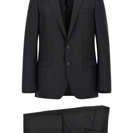 Dolce & Gabbana Black Virgin Wool Two-Piece Suit