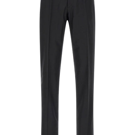 Dolce & Gabbana Black Virgin Wool Two-Piece Suit