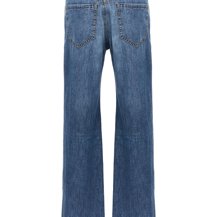 Brunello Cucinelli Blue Cotton Straight-Leg Jeans