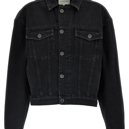 Loulou De Saison Black Organic Cotton Denim Jacket