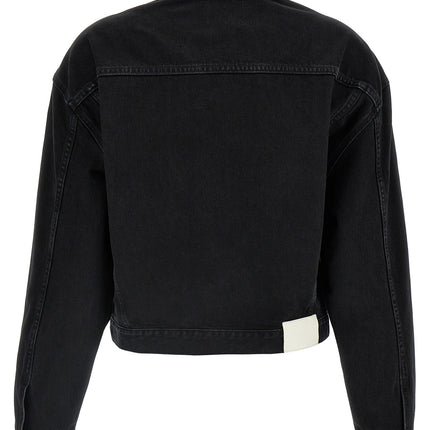 Loulou De Saison Black Organic Cotton Denim Jacket