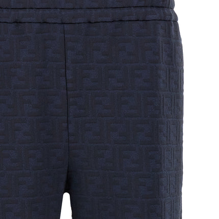 Fendi Blue Polyester Joggers (Workout Pants)