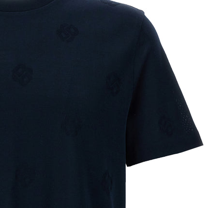 Hugo Boss Blue Cotton T-Shirt