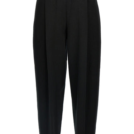 Issey Miyake Black Cotton Casual Pants