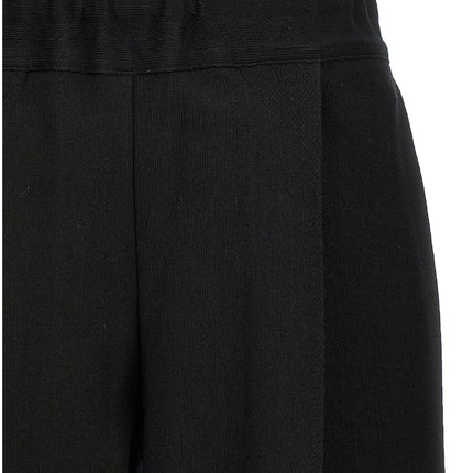 Issey Miyake Black Cotton Casual Pants