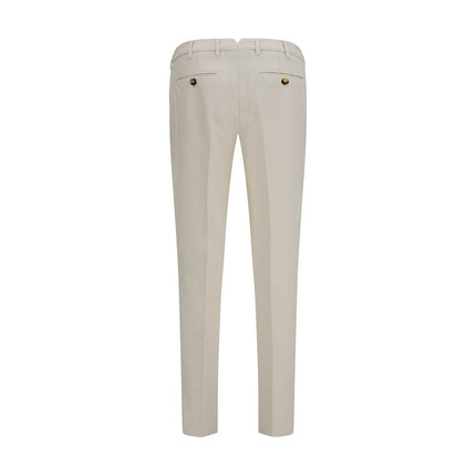 Brunello Cucinelli White Cotton Casual Pants