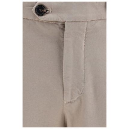 Brunello Cucinelli Beige Cotton Casual Pants