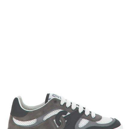 Dolce & Gabbana Gray Calfskin Athletic Sneakers