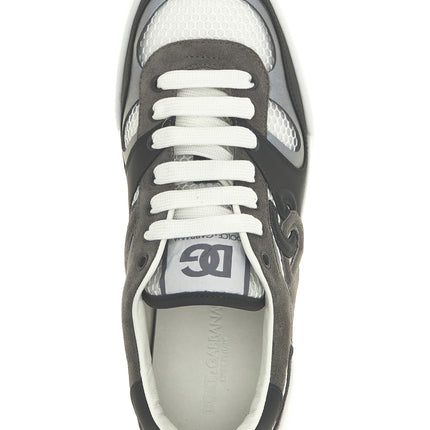 Dolce & Gabbana Gray Calfskin Athletic Sneakers