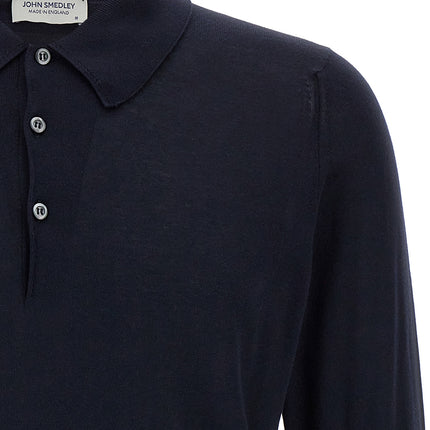 JOHN SMEDLEY Blue Cotton Polo Shirt